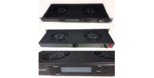 Digital Thermostatically Controlled Rack Mount Fan Tray 2 Way